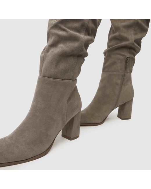Schuh Gray Ladies Davina Slouche Knee Boots