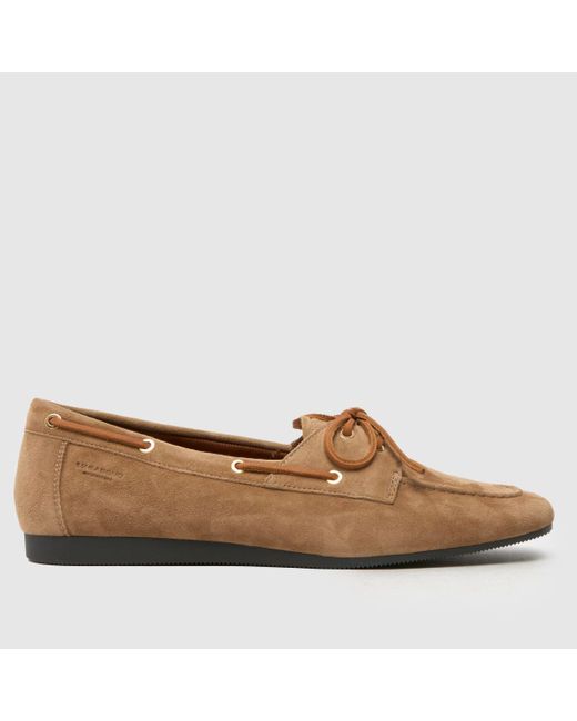 Vagabond Brown Shoemakers Hillary Suede Boat Flats