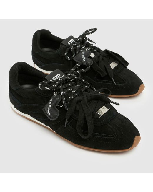 Steve Madden Black Abbi Charm Tonal Trainers