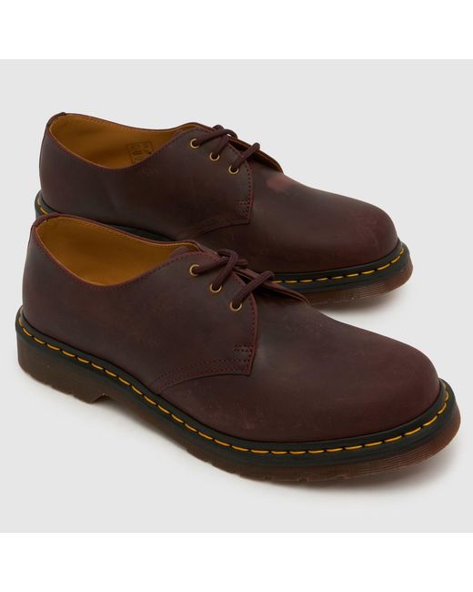 Dr. Martens Brown 1461 3 Eye Shoes for men