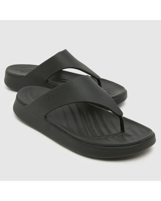 CROCSTM Black Getaway Triangle Flip Sandals