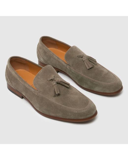 Schuh Brown Ren Suede Loafer Shoes for men