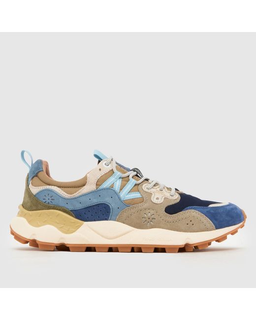 Flower Mountain Blue Yamano 3 Trainers for men