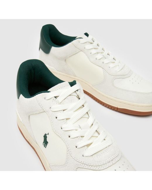 Polo Ralph Lauren White Masters Court Trainers for men