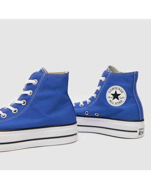 Converse Blue All Star Lift Trainers In