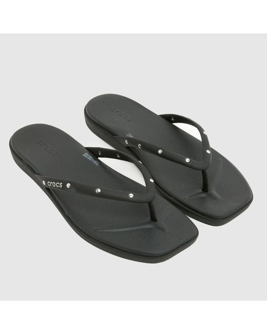 CROCSTM Black Miami Studded Flip Sandals