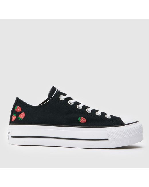 Converse Black All Star Lift Ox Trainers
