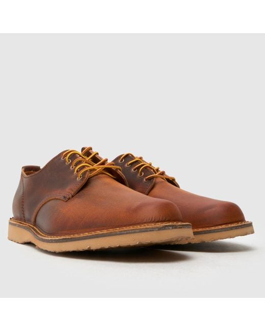Red Wing Brown Weekender Oxford Shoes for men
