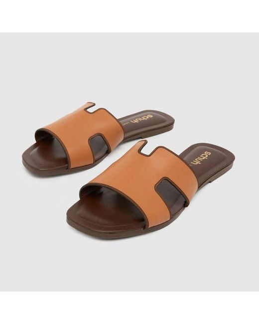 Schuh Brown Tandra Mule Sandals