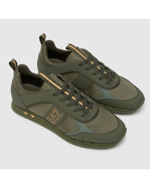 EA7 Emporio Armani B&W Trainers in Green for Men | Lyst UK display picture 2