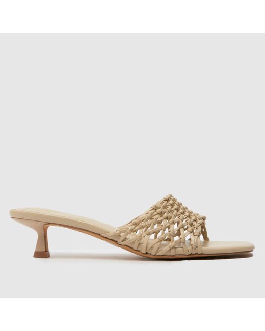 Schuh Natural Sorin Woven Mule Sandals