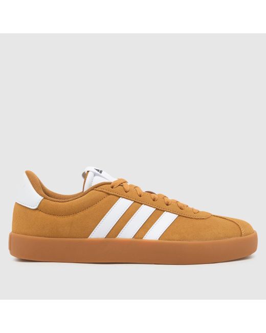 Adidas Brown Vl Court 3.0 Trainers In