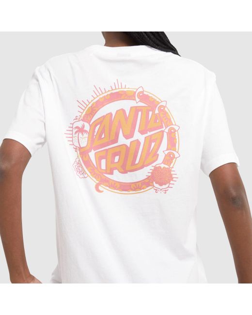 Santa Cruz White Wonder Dot T-shirt In