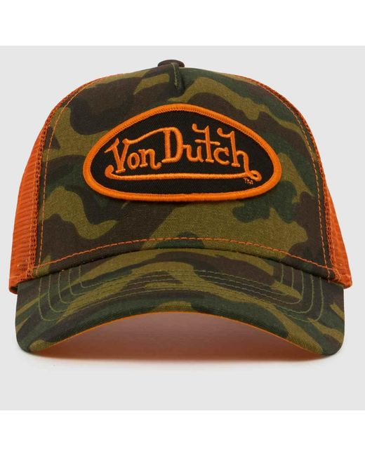 Von Dutch Green Camo Trucker Cap