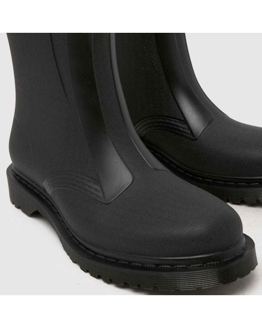 Dr. Martens Black 1460 Rain Pull On Boots for men