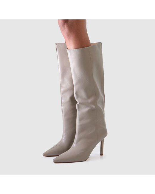 SIMMI Brown Miguel Wide Knee High Boots