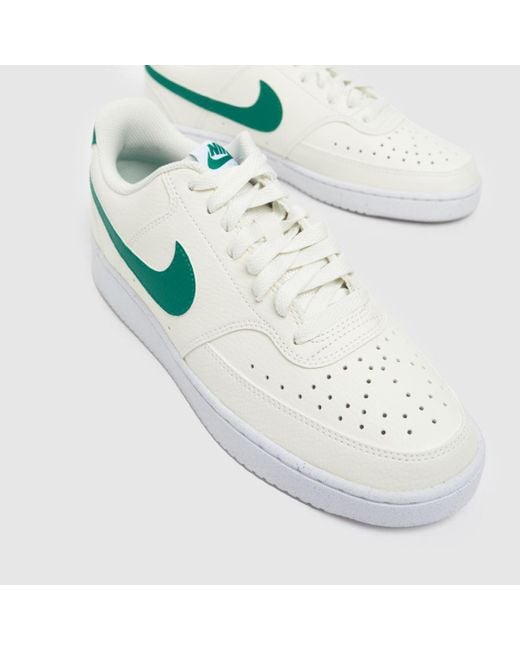 Nike White Court Vision Next Nature Trainers In