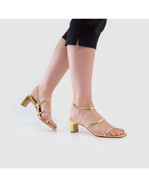 Schuh Metallic Sonnet Strappy High Heels