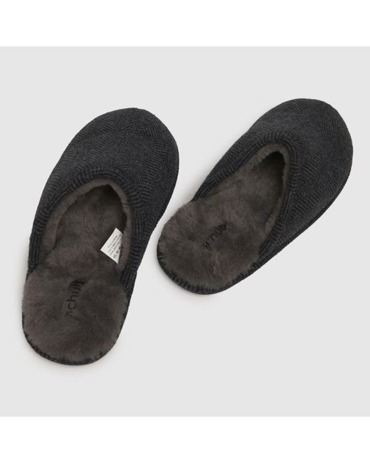 Schuh Black Simon Mule Slippers In for men