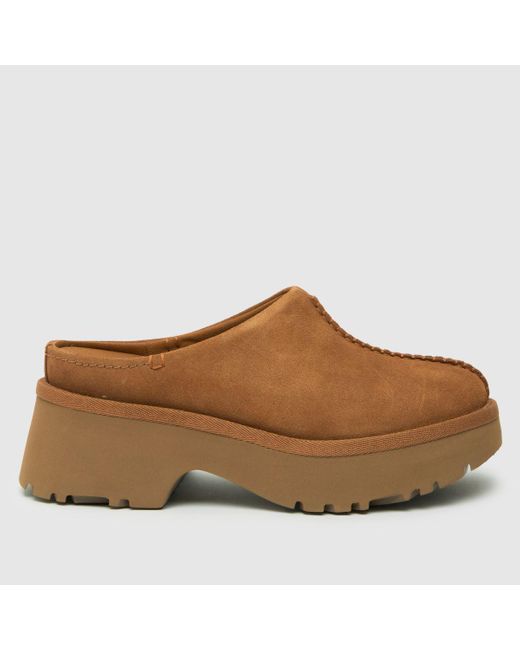 Ugg Brown New Heights Clog Sandals In