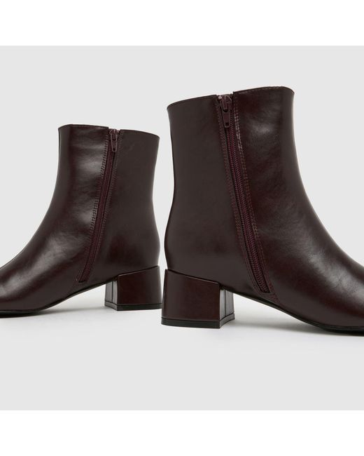 Schuh Brown Bridgit Block Point Boots