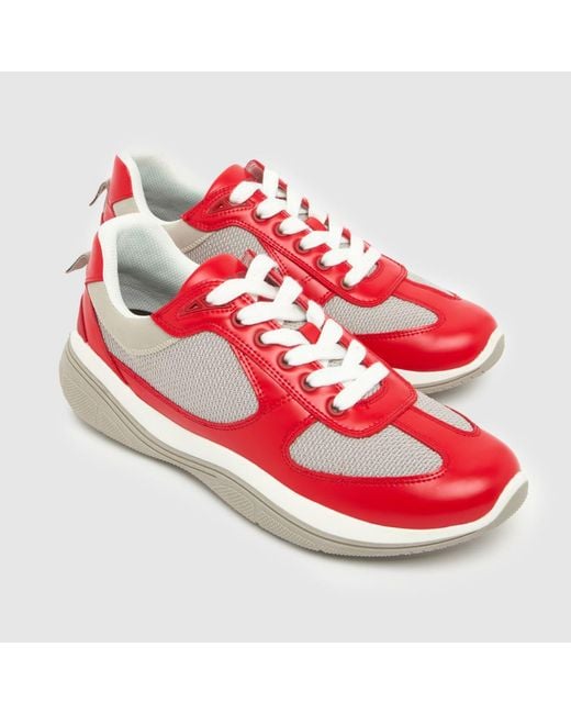Steve Madden Red Prevale Trainers for men