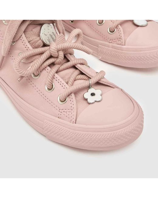 Converse Pink All Star Hi Charms Trainers