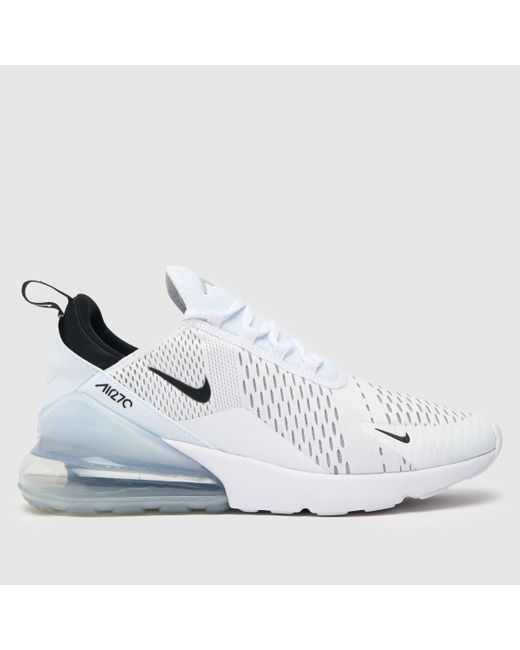 Nike Air Max 270 Trainers In White & Black for men
