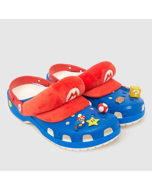 CROCSTM Blue Classic Mario Clog Sandals for men