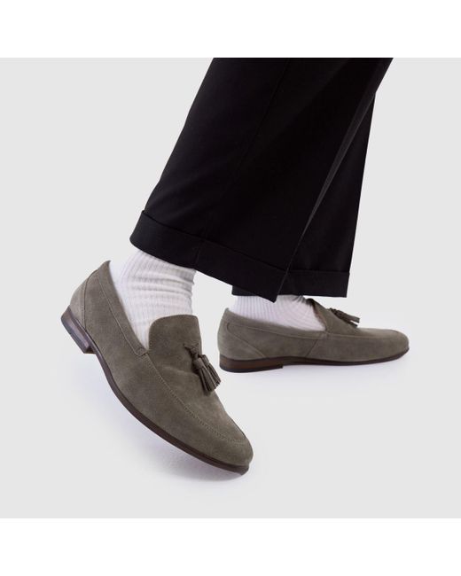 Schuh Brown Ren Suede Loafer Shoes for men