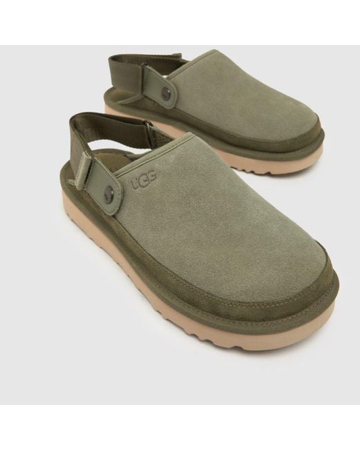 Ugg Green Goldenstar Clog Sandals In for men
