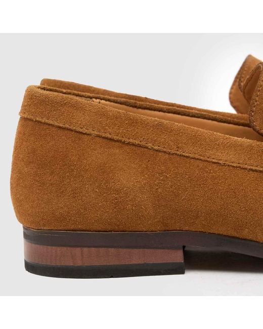 Schuh Brown Rico Suede Loafer Shoes for men