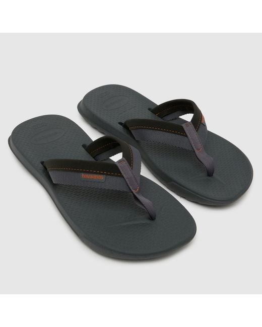 Havaianas Black Track Plus Flip Sandals for men