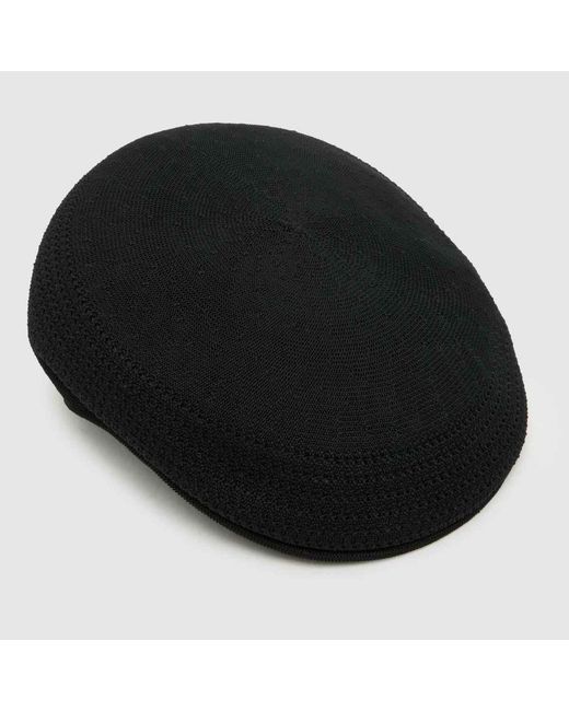 Kangol Black Tropic 504 Flat Cap