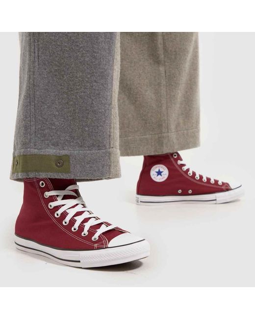 Converse Red All Star Hi Trainers for men