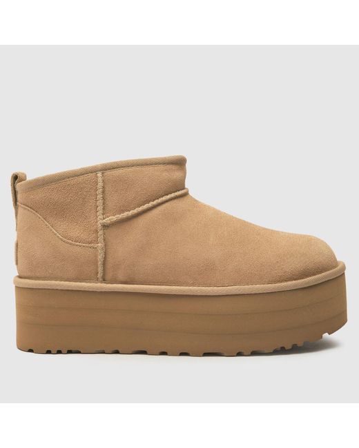 Ugg Natural Classic Ultra Mini Platform Boots