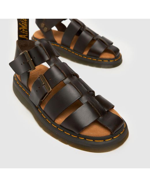 Dr. Martens Brown Garin Sandals In