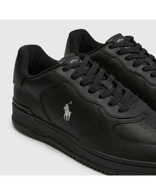 Polo Ralph Lauren Black Masters Court Trainers for men