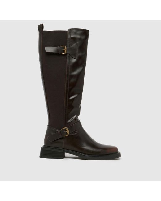 SIMMI Black Dilly Knee High Riding Boots