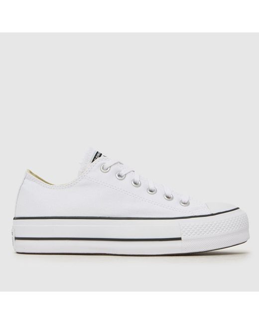 Converse White Ox Lift Platform Trainers