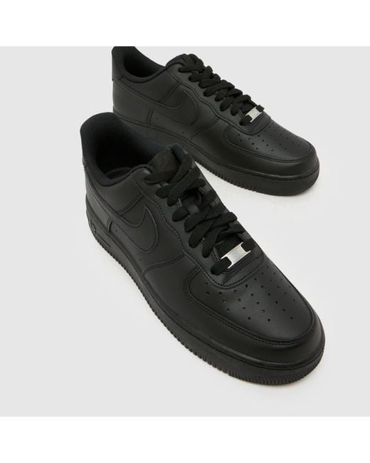 Nike Black Air Force 1 Trainers for men