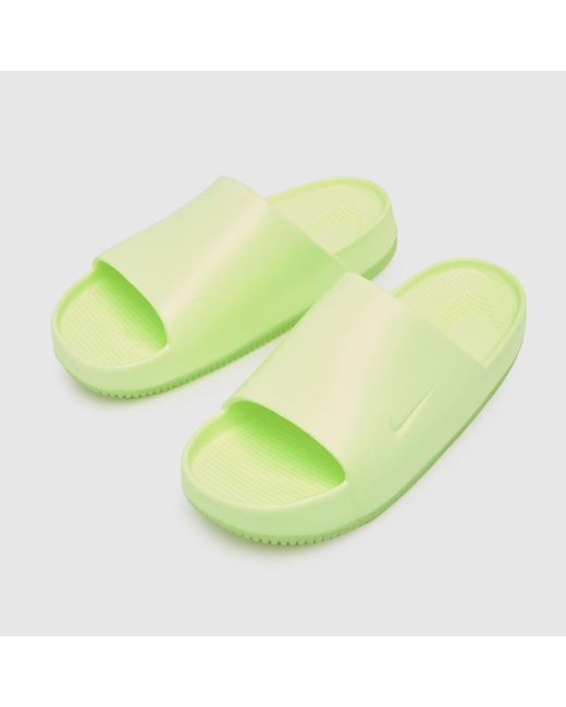 Nike Green Calm Slide Sandals In