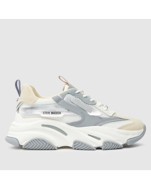 Steve Madden White Possession Trainers In