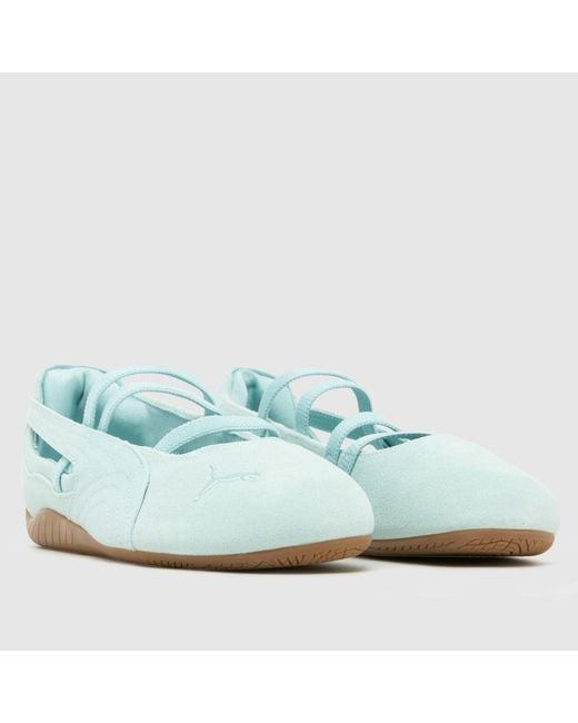 PUMA Blue Speedcat Ballet Trainers
