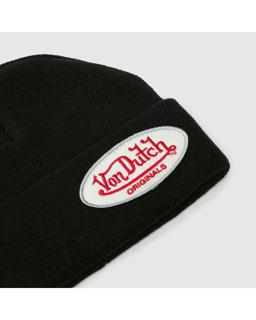 Von Dutch Black Conny Beanie