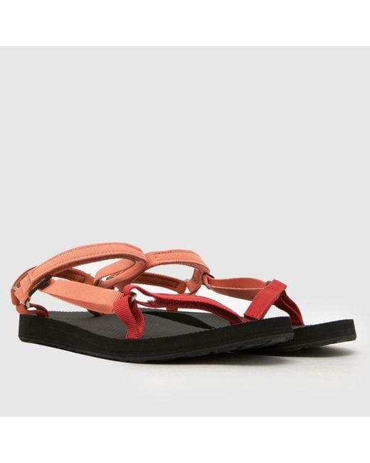 Teva Red Original Universal Slim Sandals