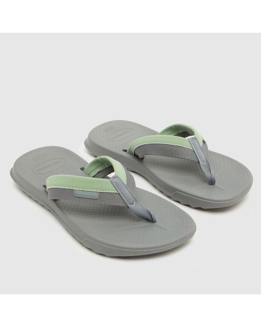 Havaianas Gray Track Plus Flip Sandals for men