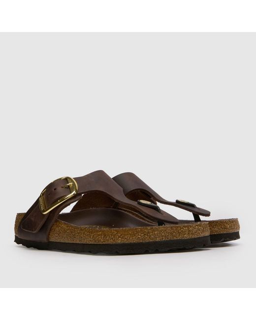 Birkenstock Brown Gizeh Big Buckle Sandals