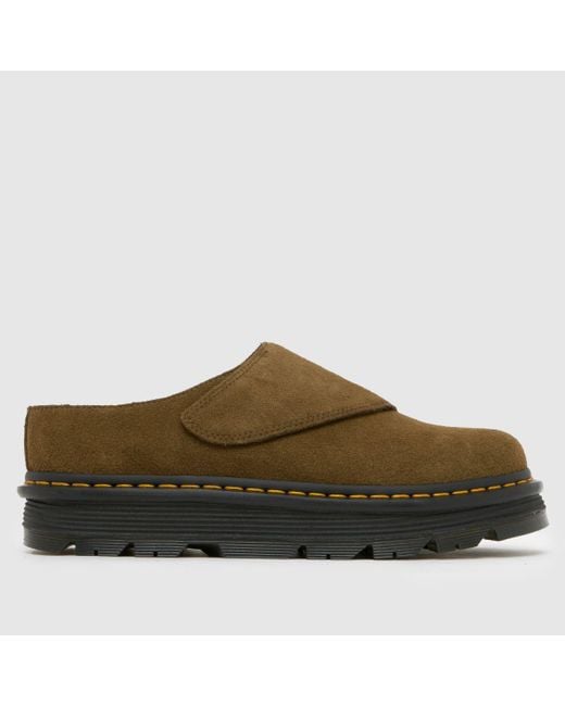 Dr. Martens Brown Zebzag Anywair Mule Sandals for men