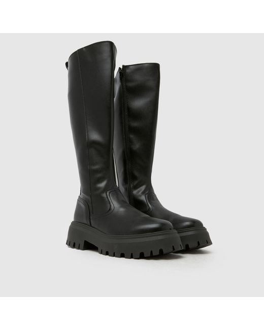 Schuh Black Diana Chunky Knee High Boots